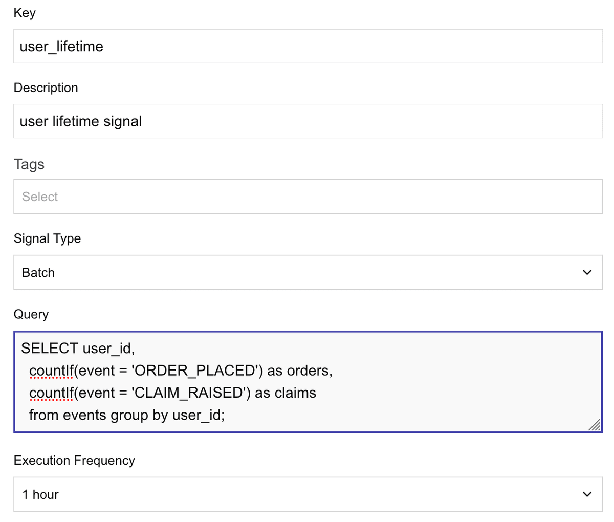user lifetime signals