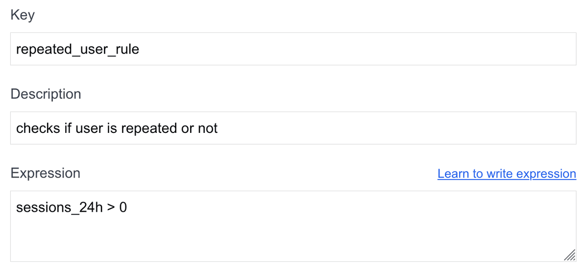 check if user is repeated user or not
